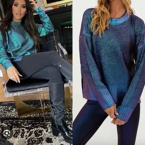As seen on Melissa Gorga- Beach Riot Galaxy Shine Sweater Size S (fits M/L)
